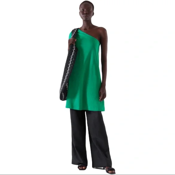 NWT COS Bright Green T Shirt Dress - Picture 6 of 11